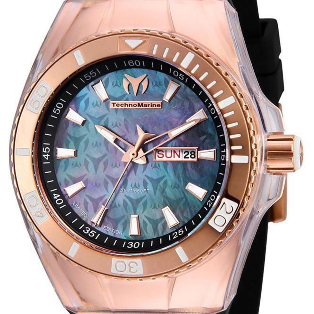 TechnoMarine Cruise Monogram Men's Watch - 45mm, Black